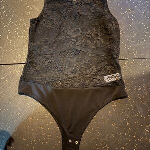 Dynamite Black Lace Bodysuit